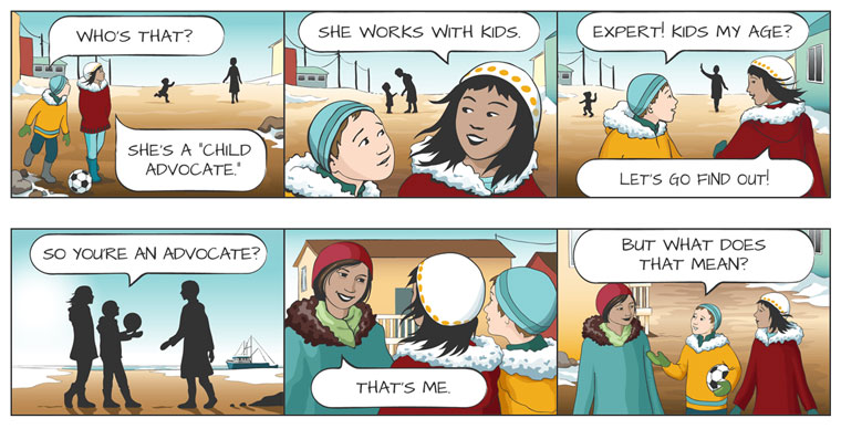 comic strip for Representative for Children and Youth