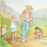 thumbnail image - the family walks along a path - illustration from Clouds on the Mountain